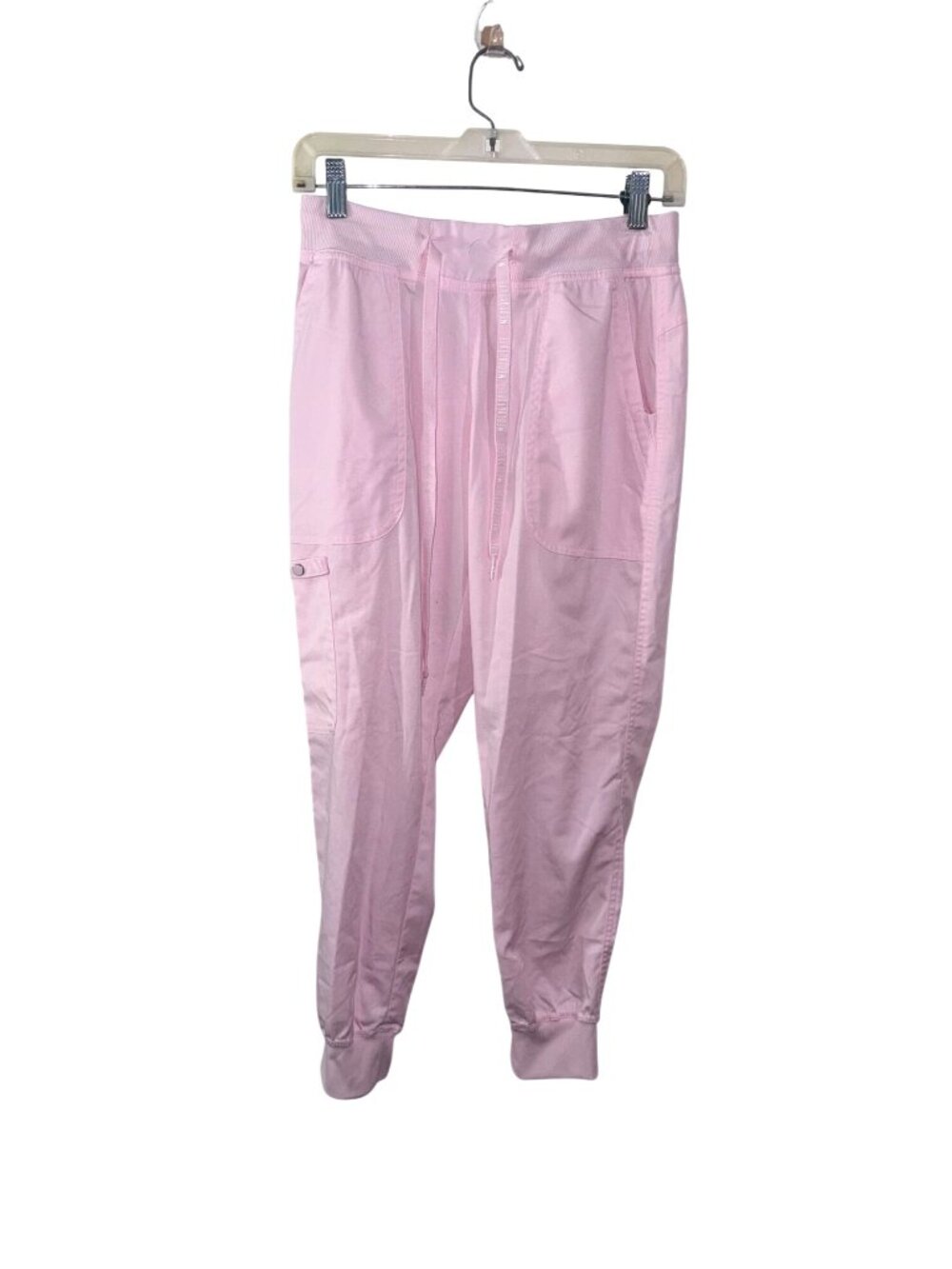 Med Couture Touch Womens Scrub Set Pink V-Neck Top S & Jogger Pants SP - Picture 5 of 12